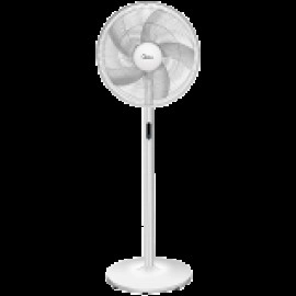 Stand fan, 48W, 40cm, 8 Speeds, 8H timer, LED display, electric control with remote, 3-in-1: Stand/Table/Table+Stand, control panel on rear motor cover, air flow: 41m³/min, noise level: 38-65 dB, Oscillation  85°, Tilting, 41m³/min, sleep mode