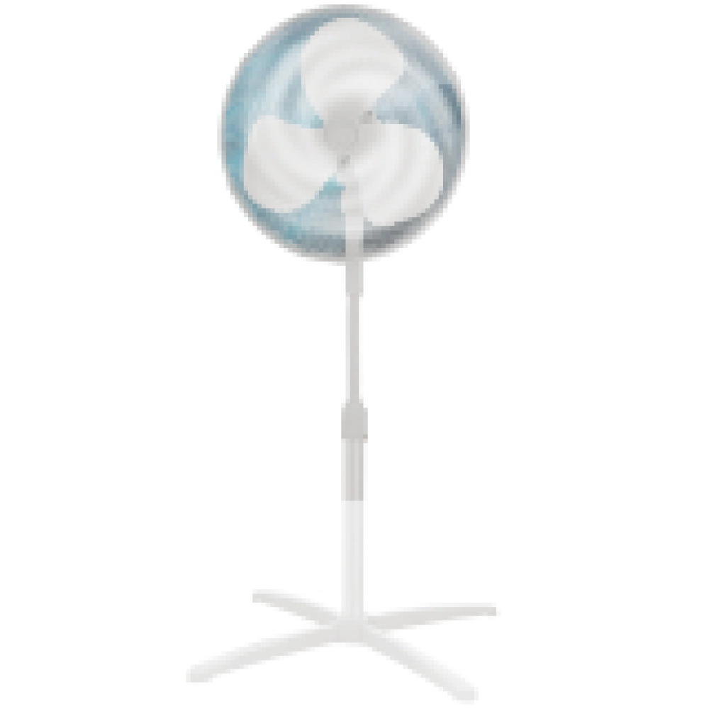 Stand fan, 40cm, 40W,  3 speeds, mechanical, noise level: 55-65 dB, Oscillation  80°, Tilting +16° -8°, Adjustable height 120cm,