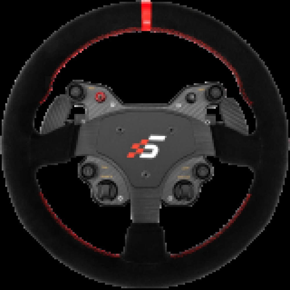 SIMAGIC GT1 Round Steering Wheel, Shifter Paddles, Suede| QR70 Included. S210