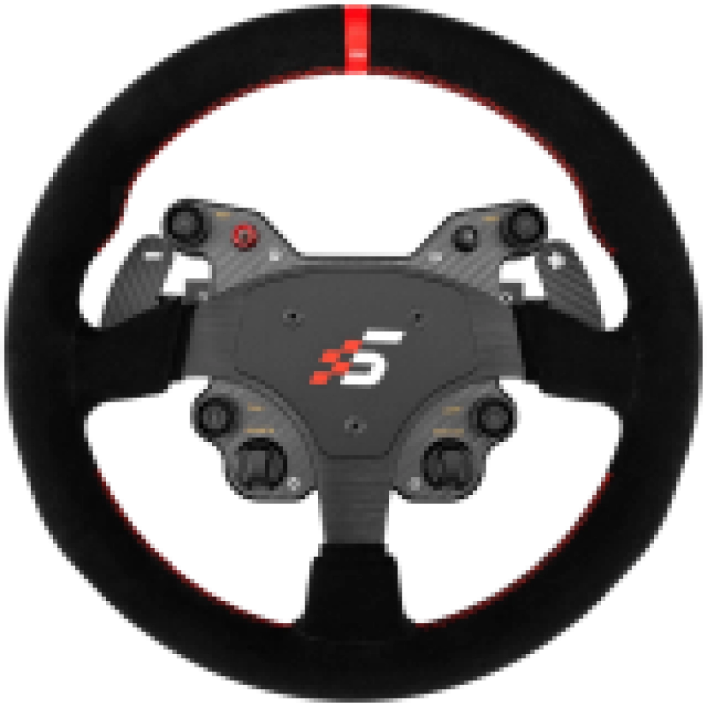 SIMAGIC GT1 Round Steering Wheel, Shifter Paddles, Suede| QR70 Included. S210