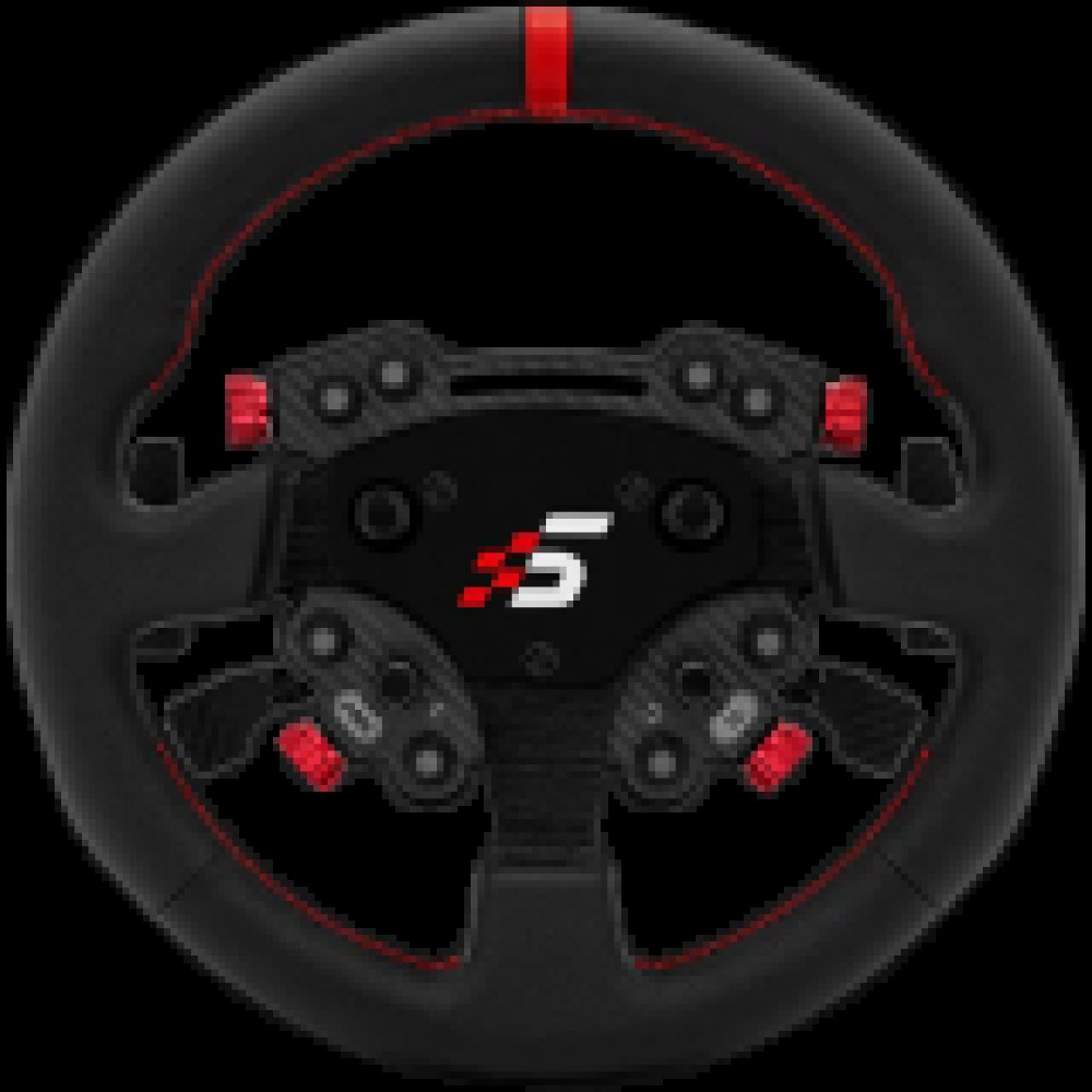SIMAGIC GT1 Round Steering Wheel with GT Pro Hub(K)| Shifter & Clutch Paddles, Leather,QR70 Included. S207