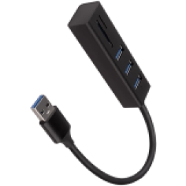 I/O HUB USB3.2 3P SD/MICROSD/0.2M HMA-CR3A AXAGON