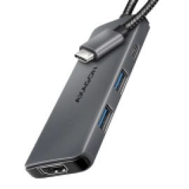 I/O HUB USB-C 5IN1 8K/0.15M HMC-5H8K AXAGON