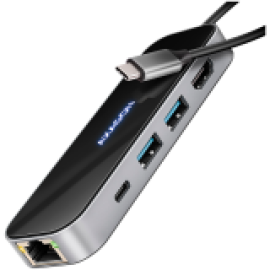 I/O HUB USB-C 6IN1/GLASS 0.2M HMC-6GLN AXAGON