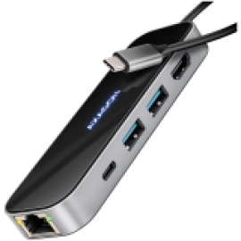 I/O HUB USB-C 6IN1/GLASS 0.2M HMC-6GLN AXAGON