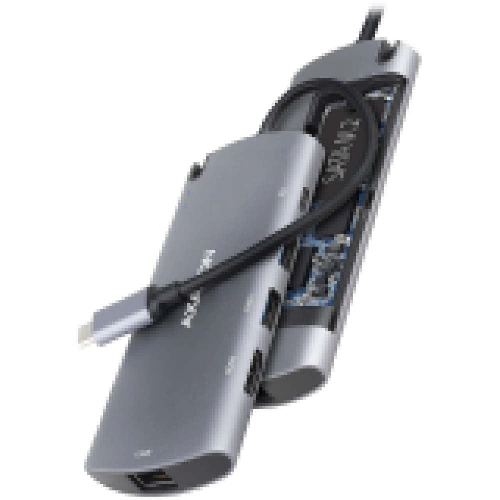 I/O HUB USB-C 6IN1 SATA M.2/0.18M HMC-6M2 AXAGON