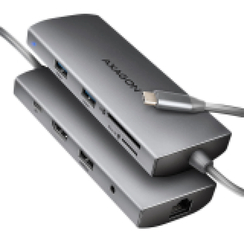 I/O HUB USB-C 9IN1 5GBPS/0.2M HMC-8HLSA AXAGON