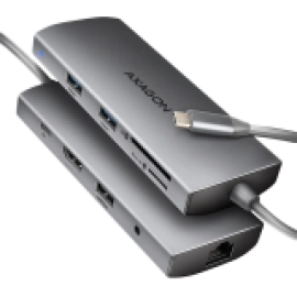 I/O HUB USB-C 9IN1 5GBPS/0.2M HMC-8HLSA AXAGON
