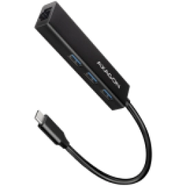 I/O HUB USB-C 4PORT GLAN/0.2M HMC-GL3A AXAGON
