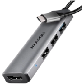 I/O HUB USB-C 4IN1/0.15M HMC-H3A AXAGON