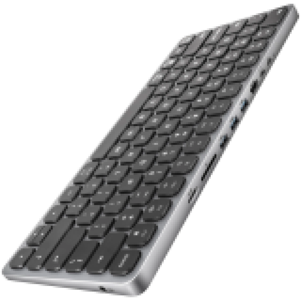 KEYBOARD + I/O HUB 9IN1/0.6M HMC-KB-US AXAGON