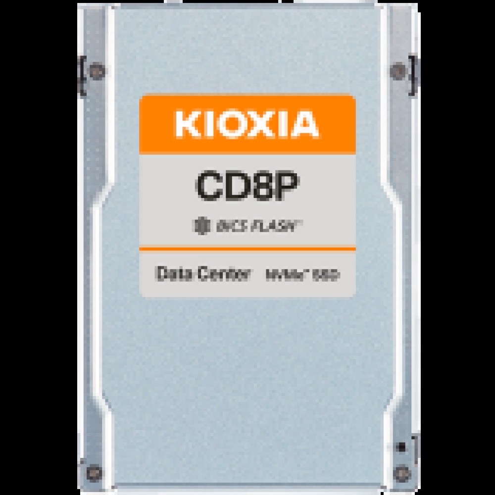 SSD Data Center Read Intensive KIOXIA CD8P-R 7.68TB PCIe Gen5 Single-port (128GT/s) NVMe 2.0, BiCS Flash TLC, 2.5