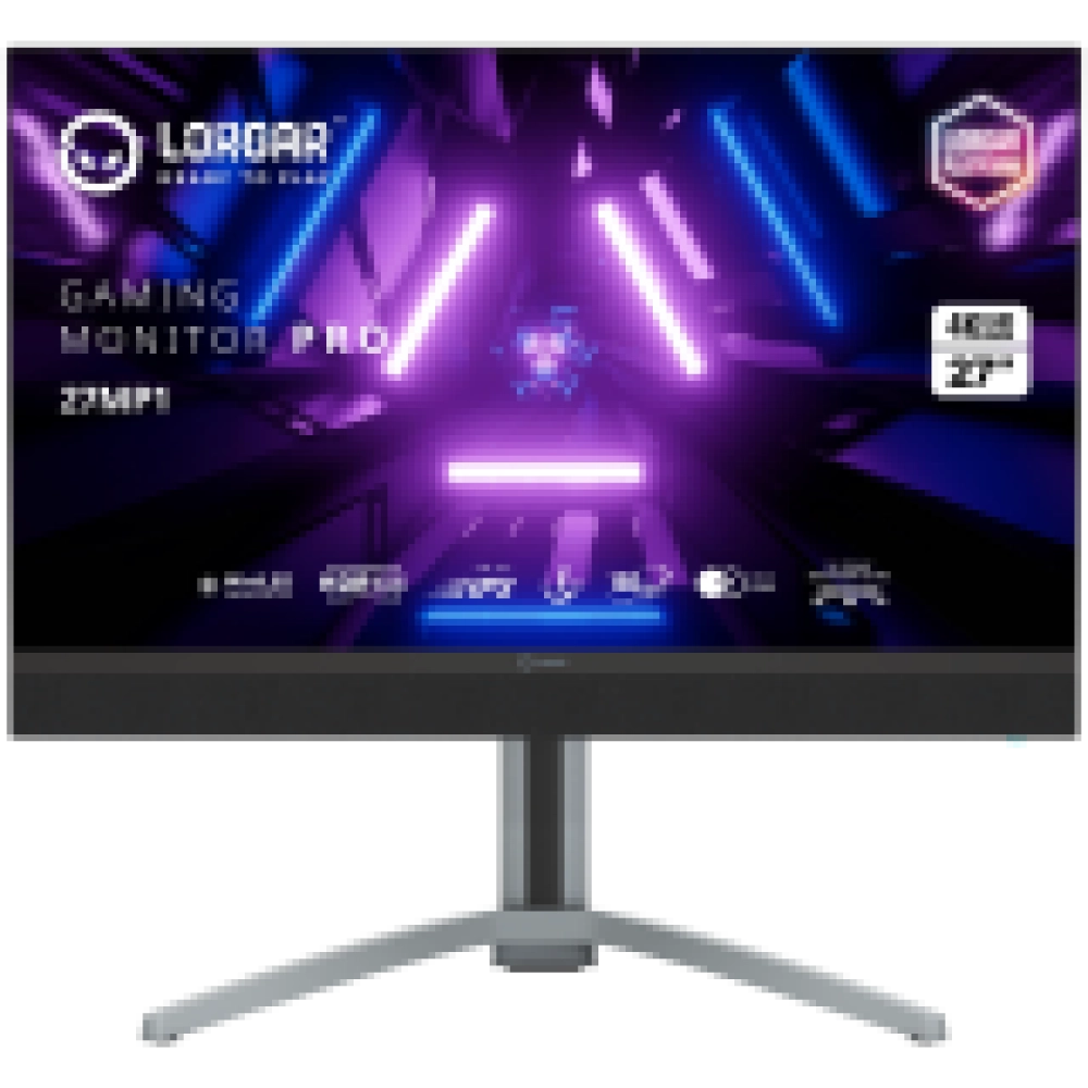 LORGAR 27MP1, UHD MiniLED Gaming Monitor Pro, 27'' (3840*2160) fast IPS flat monitor, black/milky grey