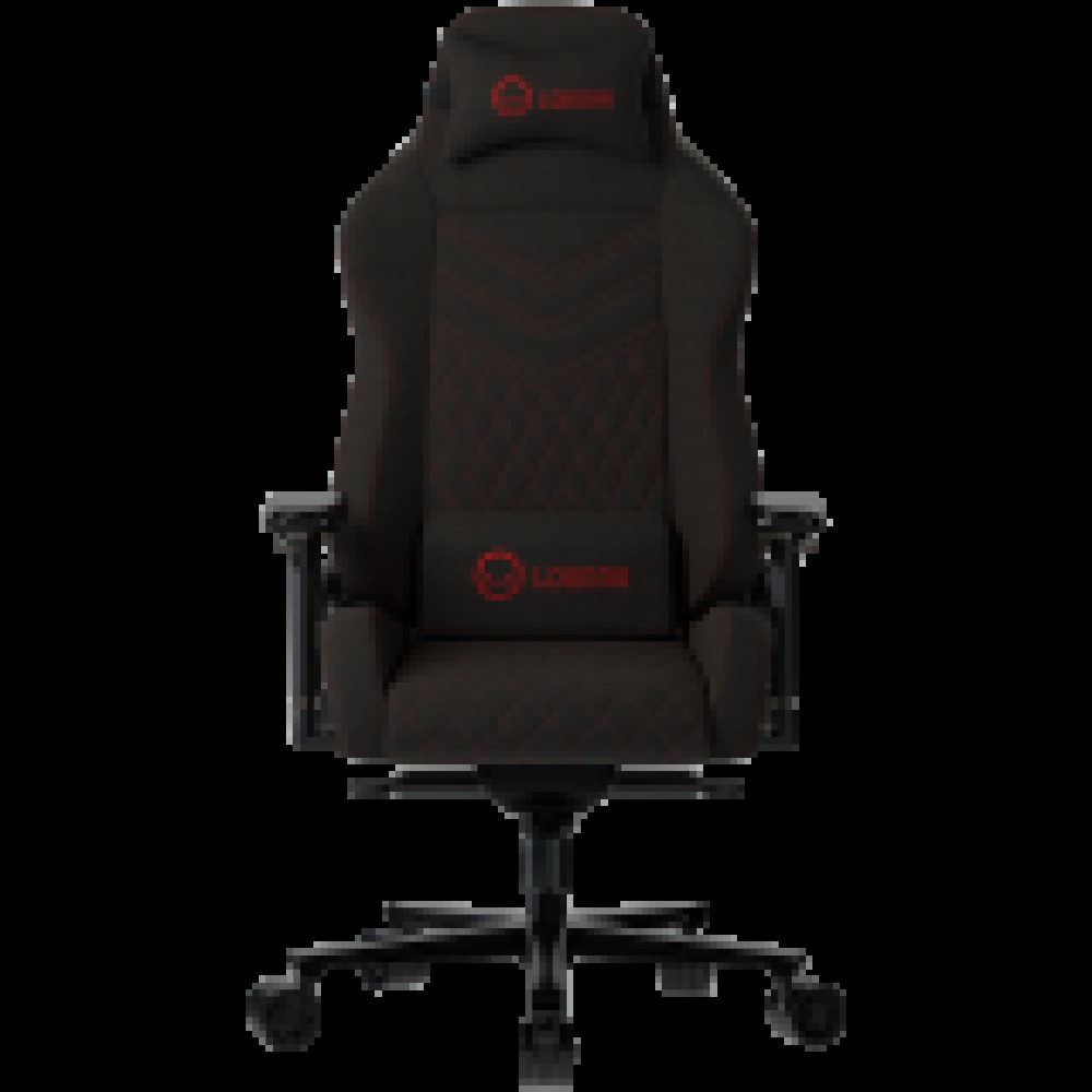LORGAR Ace 422, Gaming chair, Anti-stain durable fabric, 1.8 mm metal frame, multiblock mechanism, 4D armrests, 5 Star aluminium base, Class-4 gas lift, 75mm PU casters, Black + red