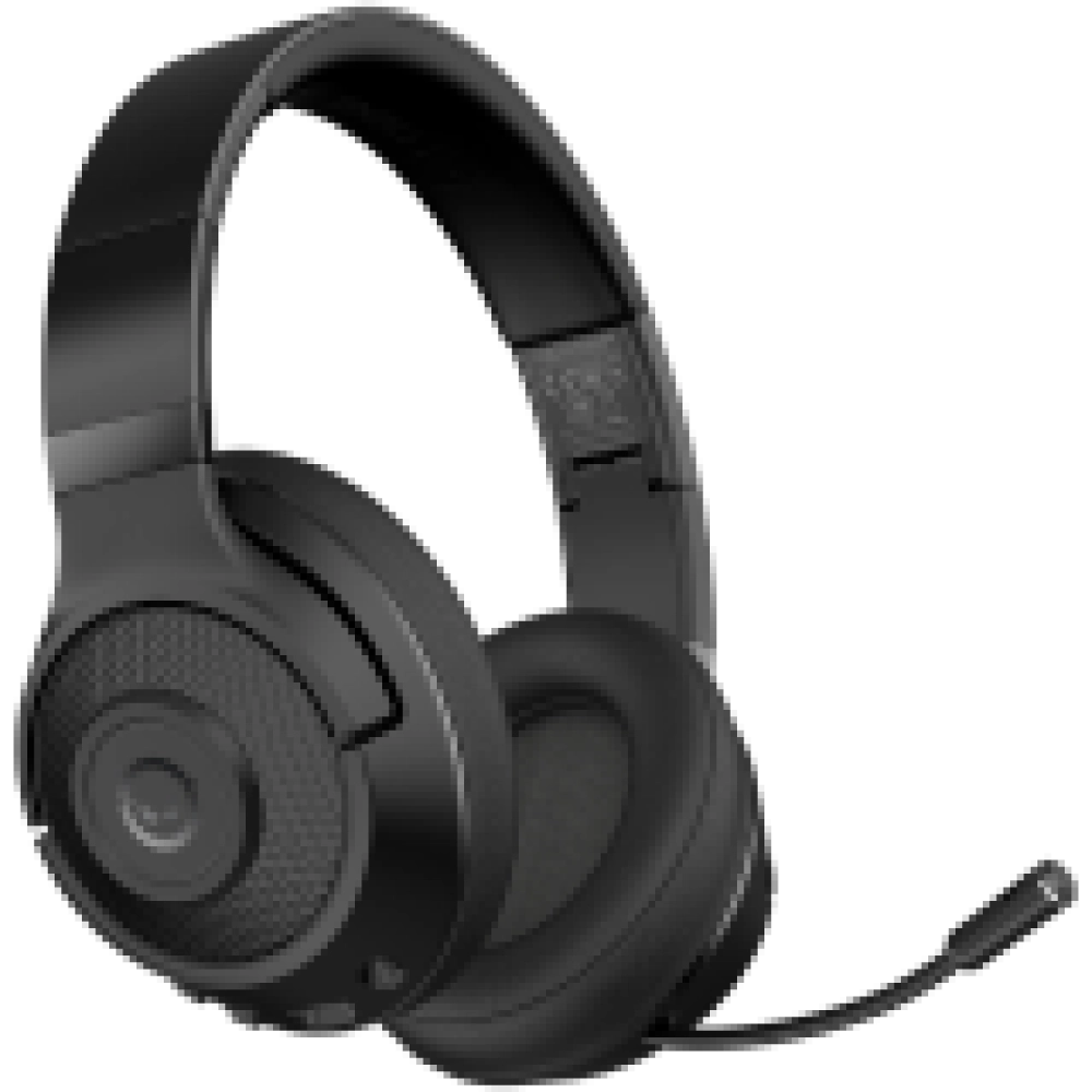 LORGAR Noah 500, Wireless Gaming headset with microphone, JL7006, BT 5.3, battery life up to 58 h (1000mAh), USB (C) charging cable (0.8m), 3.5 mm AUX cable (1.5m), size: 195*185*80mm, 0.24kg, black