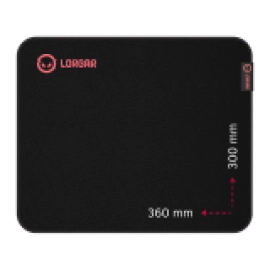 Lorgar Main 323, Gaming mouse pad, Precise control surface, Red anti-slip rubber base, size: 360mm x 300mm x 3mm, weight 0.21kg