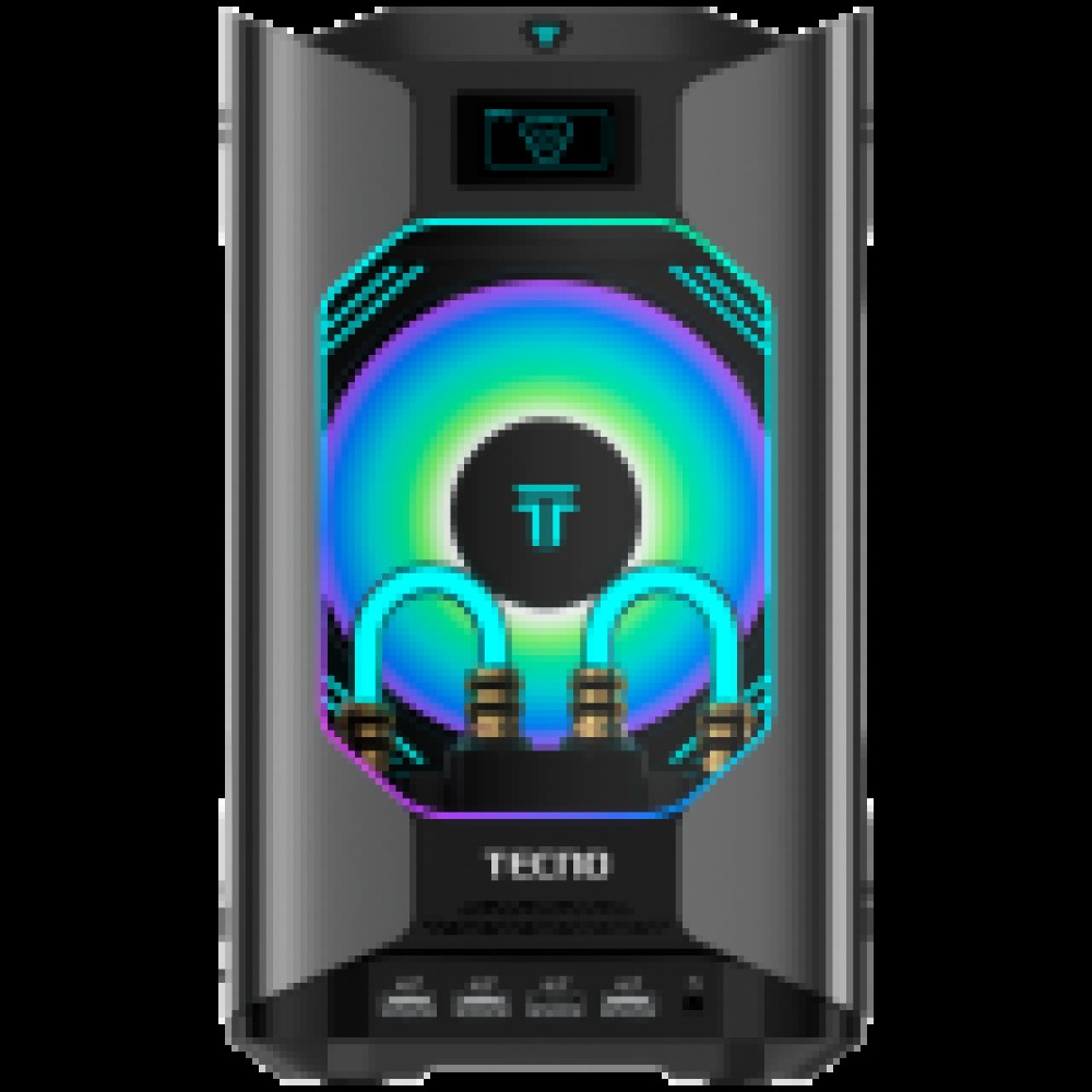 TECNO PC MEGAMINI GAMING G1 Intel i7-13620H DDR5 16Gb SSD 1Tb RTX4060 8Gb Water Cooling WiFi 6 BT 5.2 RJ45 2.5G 2xUSB 3.2 2xUSB 3.1 2xUSB2.0 1xThunderbolt 1xTypeC Full 2xHDMI 1xSD3.0 1xOculink 63Gb/s 1x3.5 Windows11