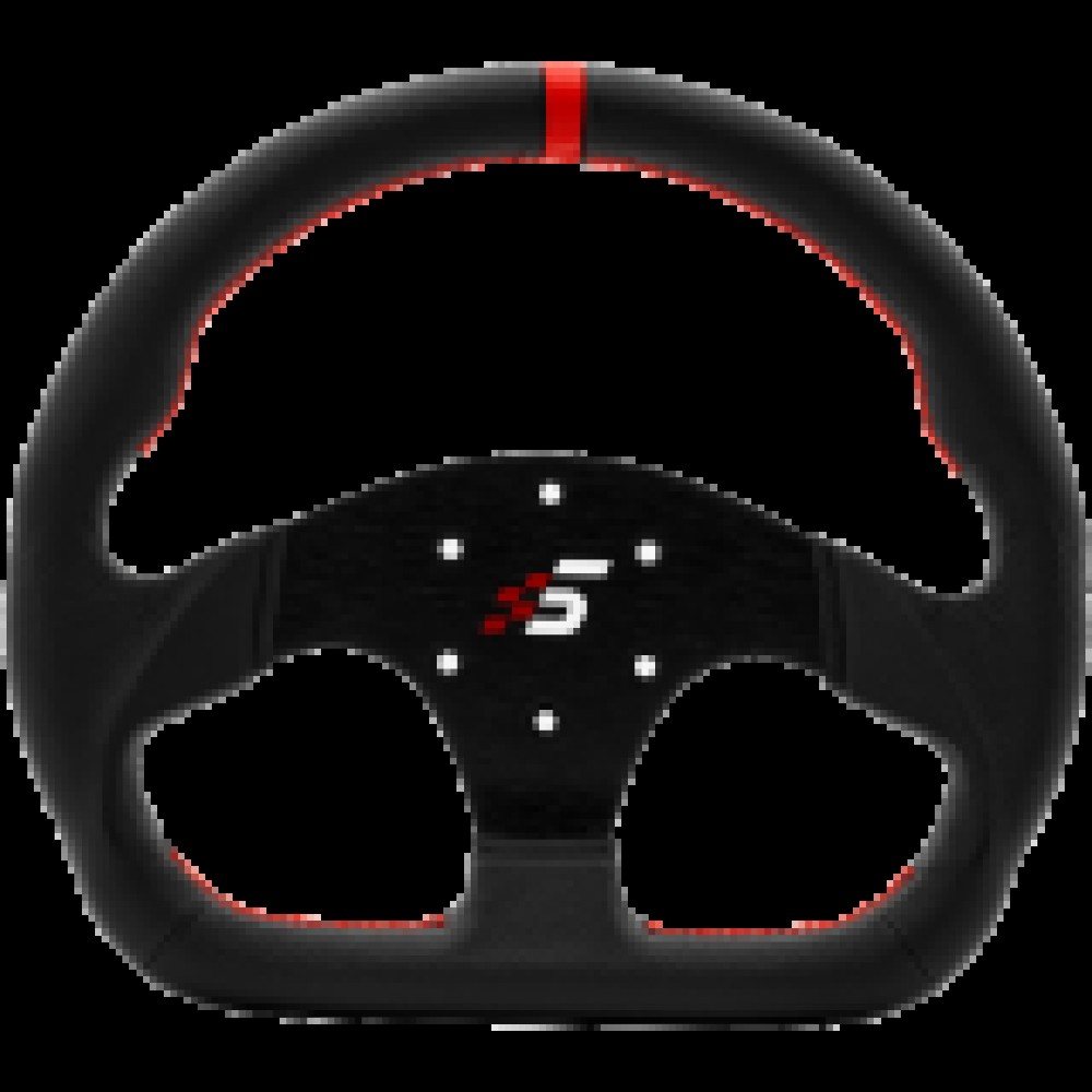 SIMAGIC D-Shaped Steering wheel without HUB, 325mm, Leather. S403