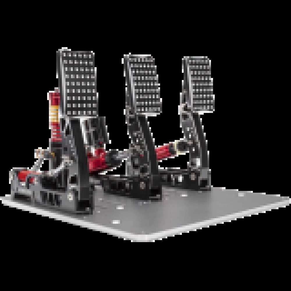 SIMAGIC Crimson Edition, Hydraulic Tri-pedal Set, 100kg Loadcell, Standard Throttle Plate. S309