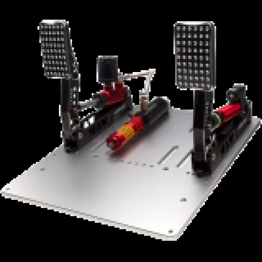 SIMAGIC Crimson Edition, Hydraulic Dual-pedal Set, 200kg Loadcell, Standard Throttle Plate. S312
