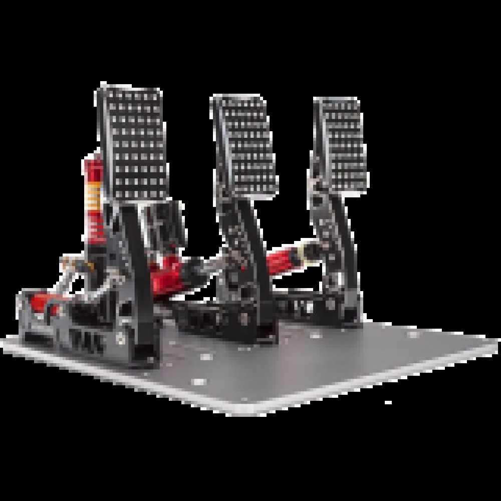 SIMAGIC Crimson Edition, Hydraulic Tri-pedal Set, 200kg Loadcell, Standard Throttle Plate. S310