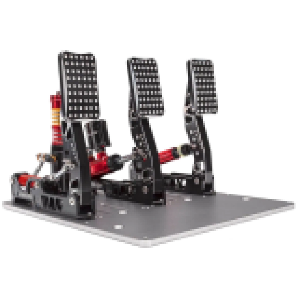 SIMAGIC Crimson Edition, Hydraulic Tri-pedal Set, 200kg Loadcell, Standard Throttle Plate. S310