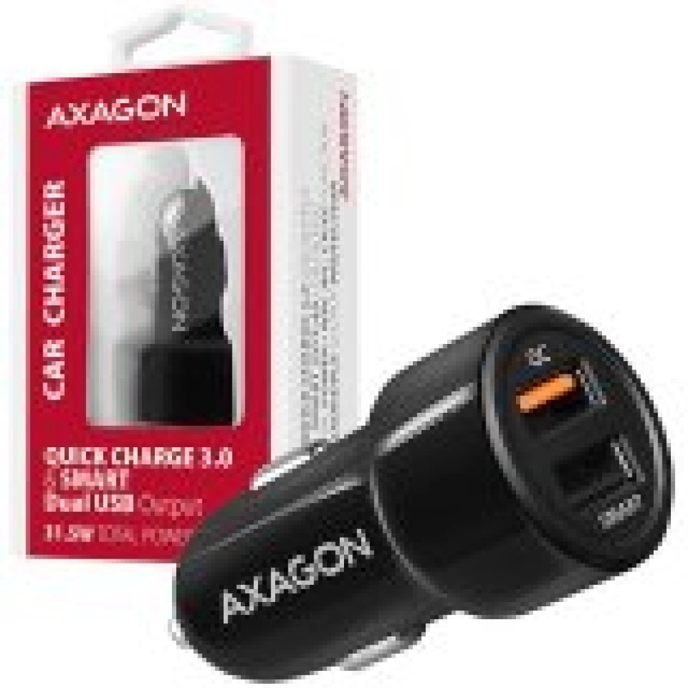 MOBILE CHARGER CAR USB 2PORT/31.5W PWC-QC5 AXAGON