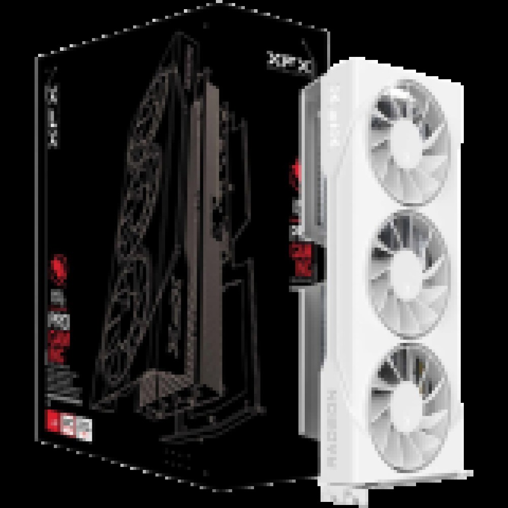 XFX Swift AMD Radeon RX 9060 XT OC White Triple Fan Gaming Edition 16GB GDDR6 128-bit HDMI 2x DP