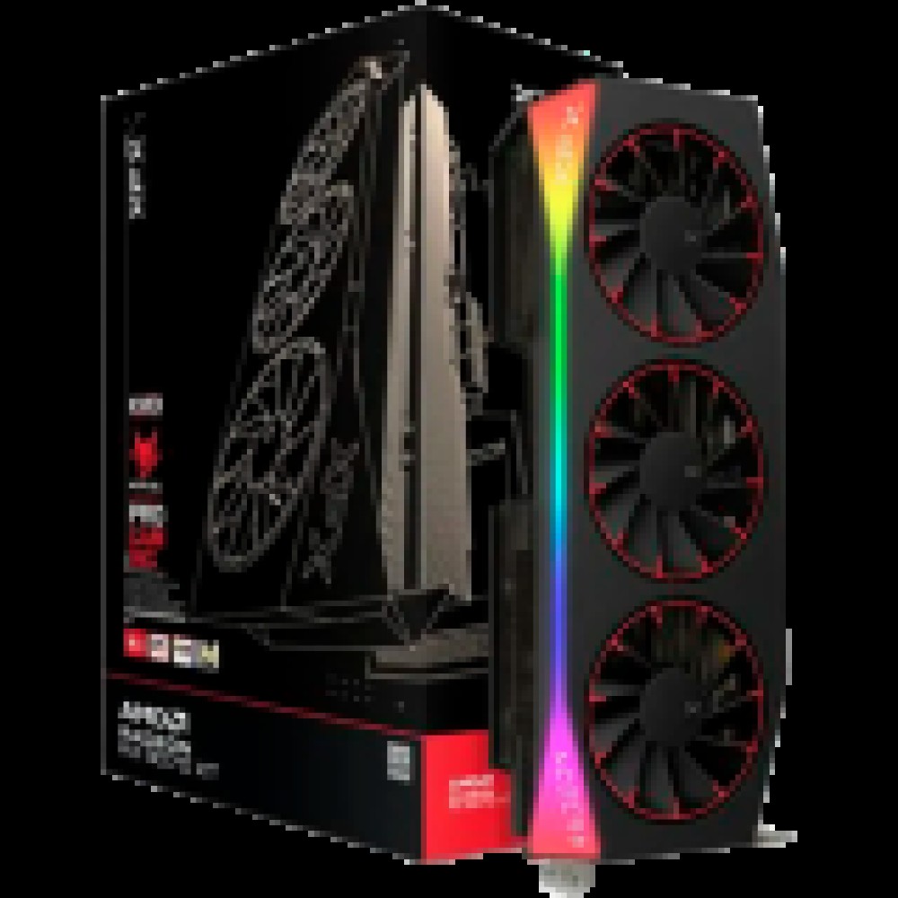 XFX Mercury AMD Radeon RX 9070XT OC Magnetic Air Edition with RGB 16GB GDDR6 HDMI 3xDP, AMD RDNA 4