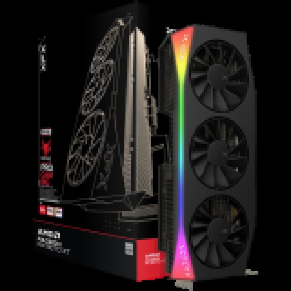 XFX Mercury AMD Radeon RX 9070XT OC Gaming Edition with RGB 16GB GDDR6, HDMI 3xDP