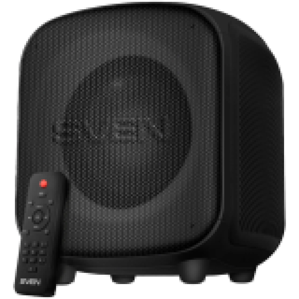 Speaker SVEN PS-555, black, power output 65 W (RMS), TWS, Bluetooth, USB, microSD, RC, lithium battery