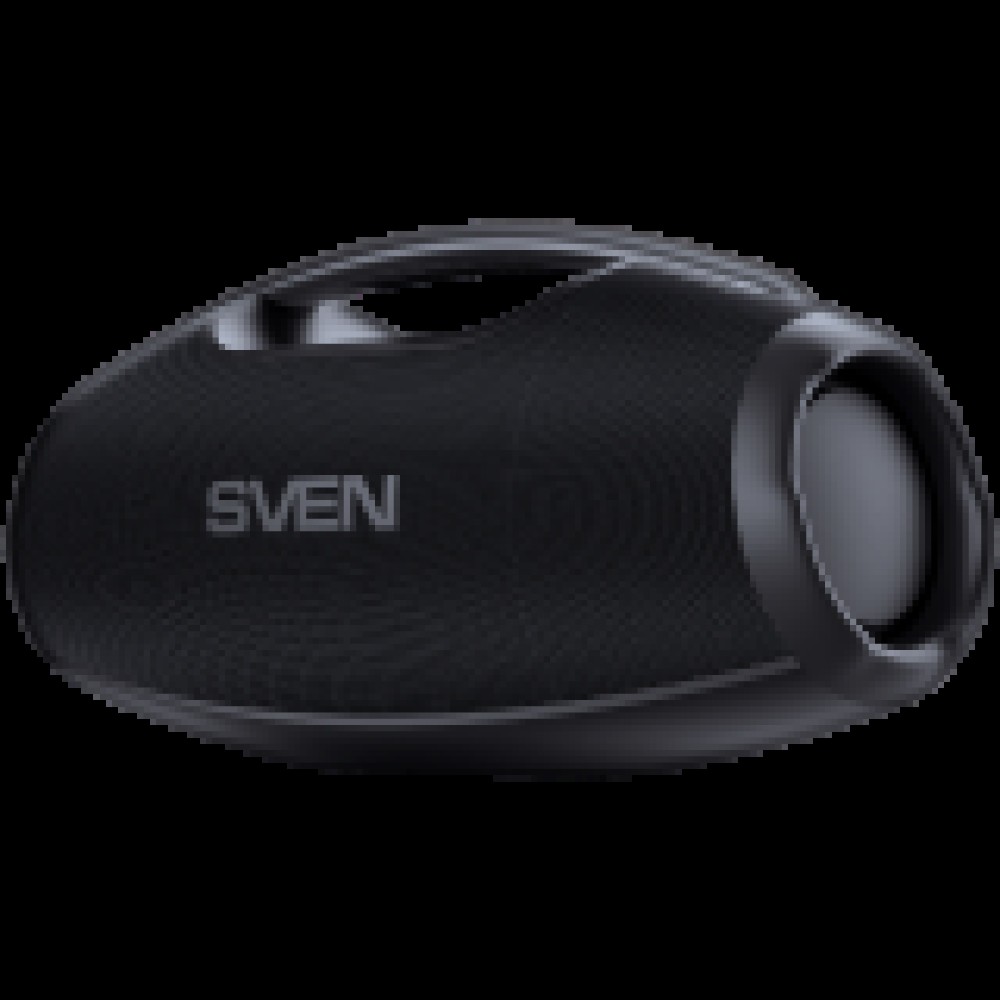 Portable speaker SVEN PS-990, black, power output 180W (RMS), TWS, Bluetooth, RGB backlight, Waterproof (IPx7), USB, Lithium battery, Battery life – up to 16 hours