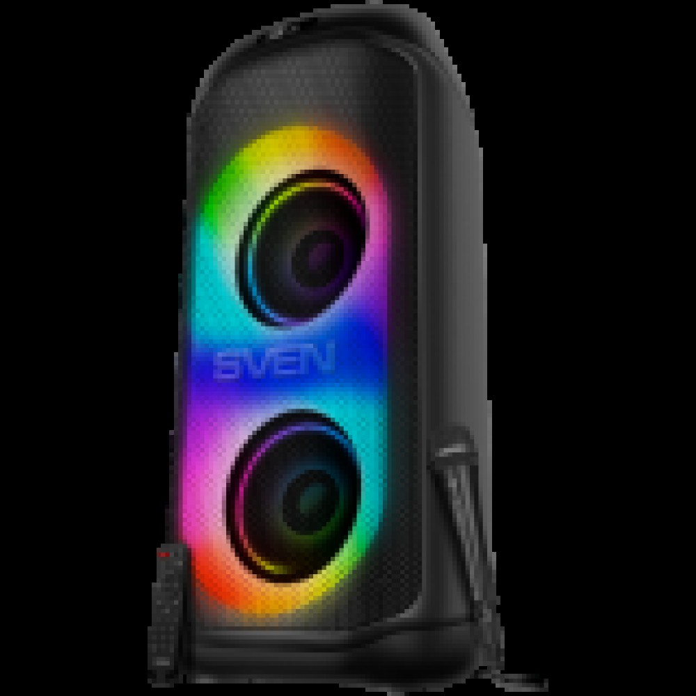 Speaker SVEN PS-1050, black (200W, TWS, Bluetooth, FM, USB, microSD, LED-display, 7200mAh)