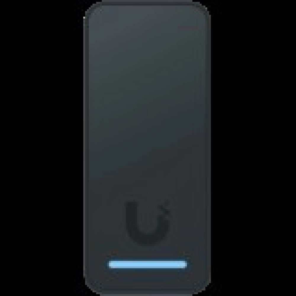 Compact, second-generation NFC card reader and request-to-exit device that supports hand-wave door unlocking.