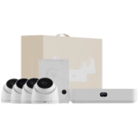 Ubiquiti UniFi UNVR-Instant-KIT-EU Compact Protect NVR Kit, includes (1) UniFi Protect NVR Instant with (4) G5 Turret Ultra cameras and (1) 1TB HDD, delivering an all-in-one solution for fast and effortless setup