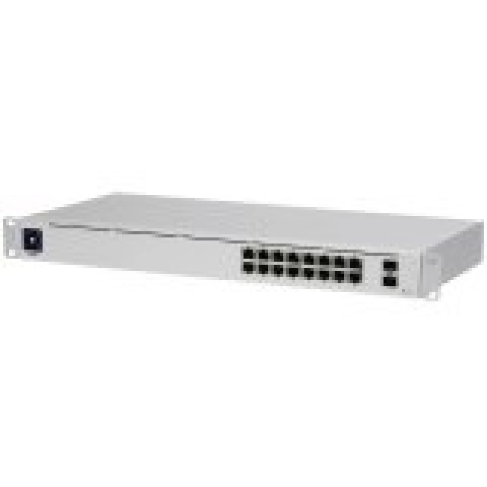 Switch|UBIQUITI|USW-16-POE|Type L2|Desktop/pedestal|Rack|16x10Base-T / 100Base-TX / 1000Base-T|2xSFP|PoE ports 16|PoE+ ports 8|18 Watts|USW-16-POE