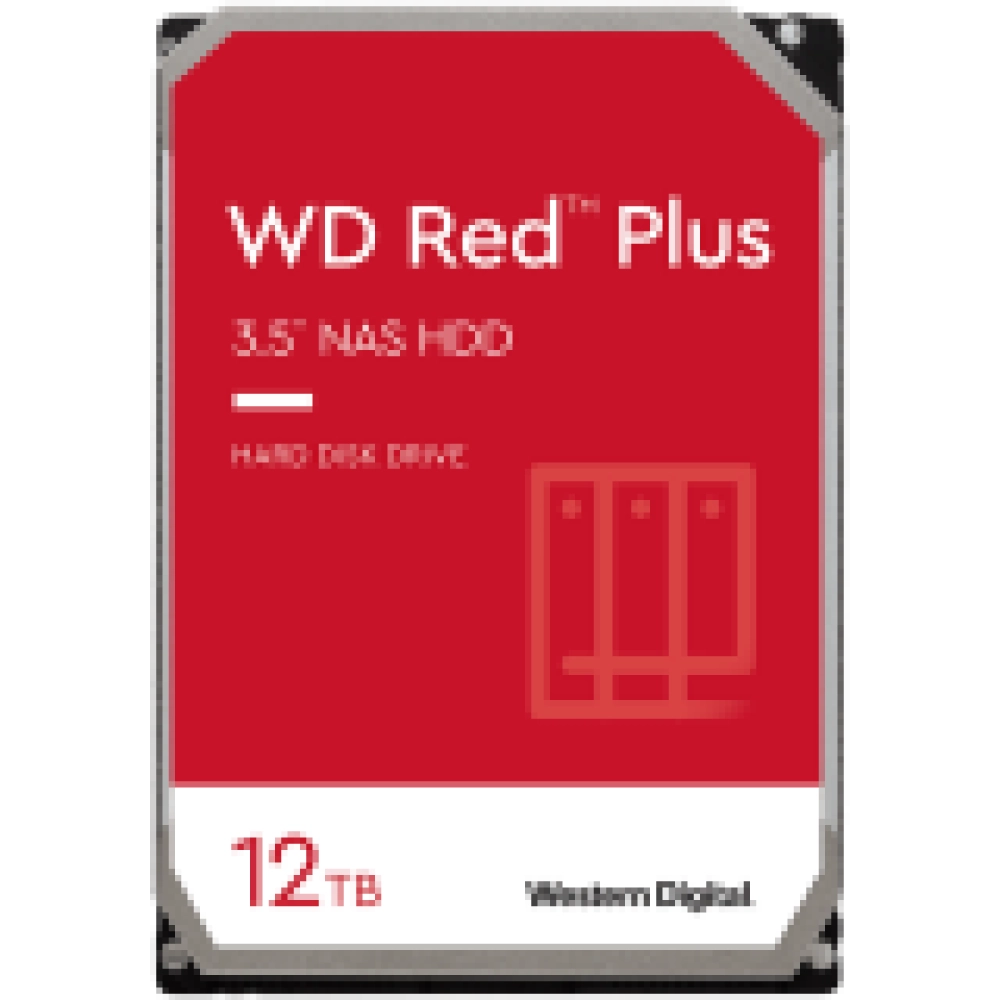 HDD|WESTERN DIGITAL|Red Plus|12TB|SATA|512 MB|7200 rpm|3,5