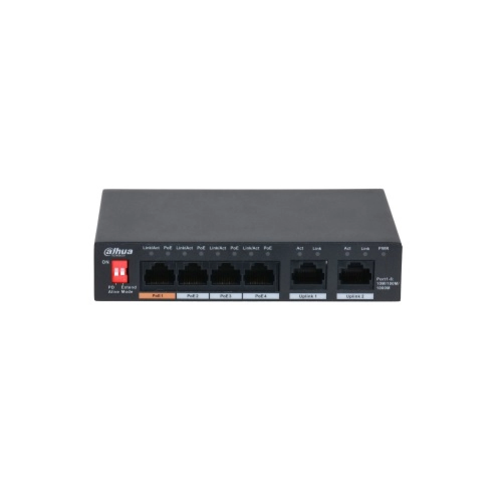 Switch|DAHUA|PFS3006-4GT-60|6x1000Base-T|PoE ports 4|60 Watts|PFS3006-4GT-60-V2