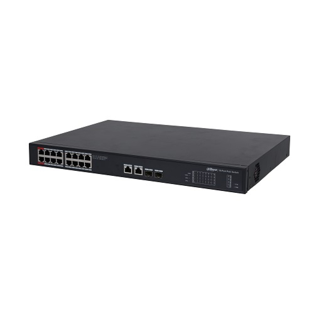 Switch|DAHUA|DH-PFS3220-16GT-240-V2|Type L2|Desktop/pedestal|2xSFP|PoE ports 16|240 Watts|DH-PFS3220-16GT-240-V2