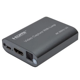 Video Capture with Loop HDMI USB3.0, 4K 60Hz