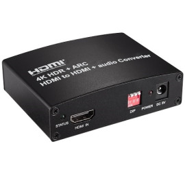 HDMI Audio Extractor, HDMI to HDMI +Audio, 4K 60Hz