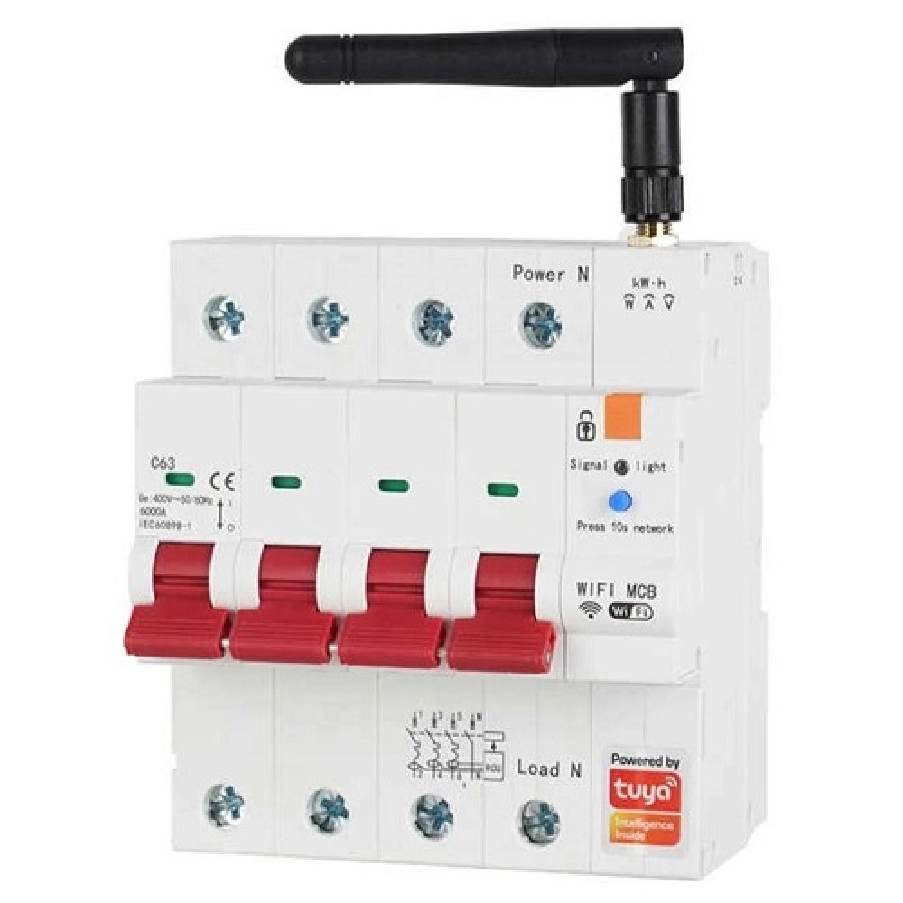 TUYA Smart Circuit Breaker, 3P+N, Wi-Fi, RS485, 63A