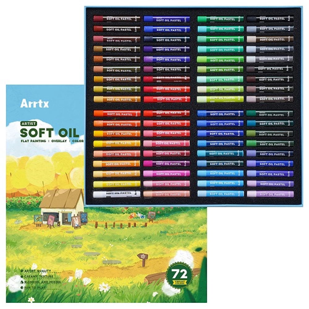 Oil Pastels Set ARRTX, 72 Colors