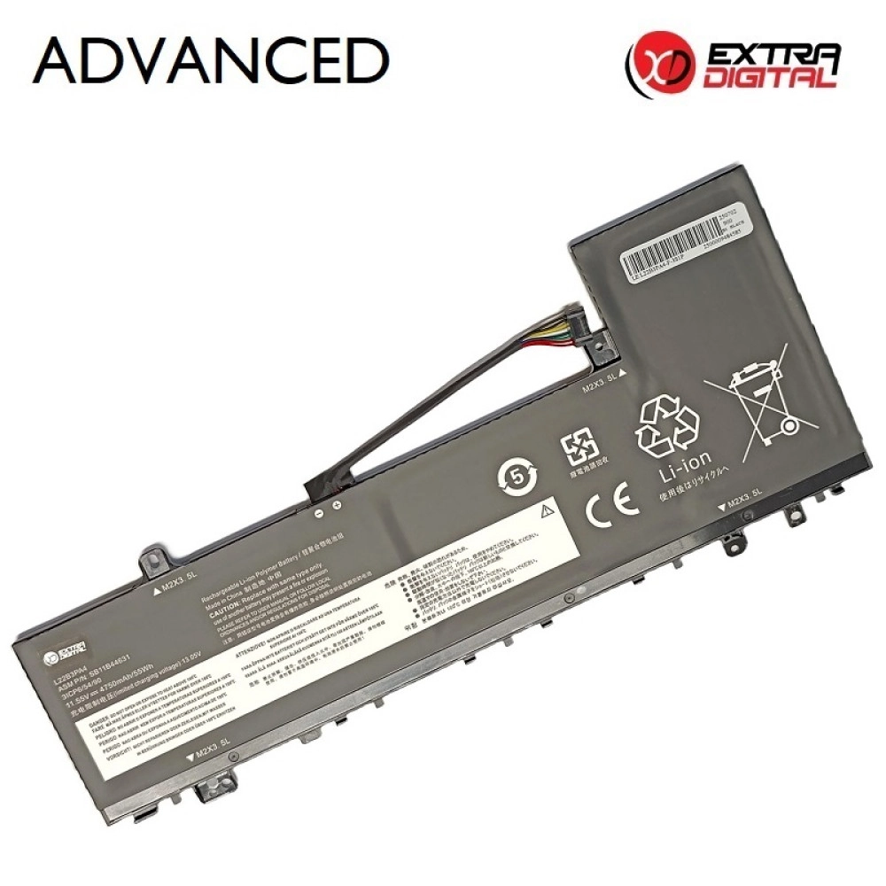 Notebook Battery LENOVO L22B3PA4, 4750mAh, Extra Digital Advanced