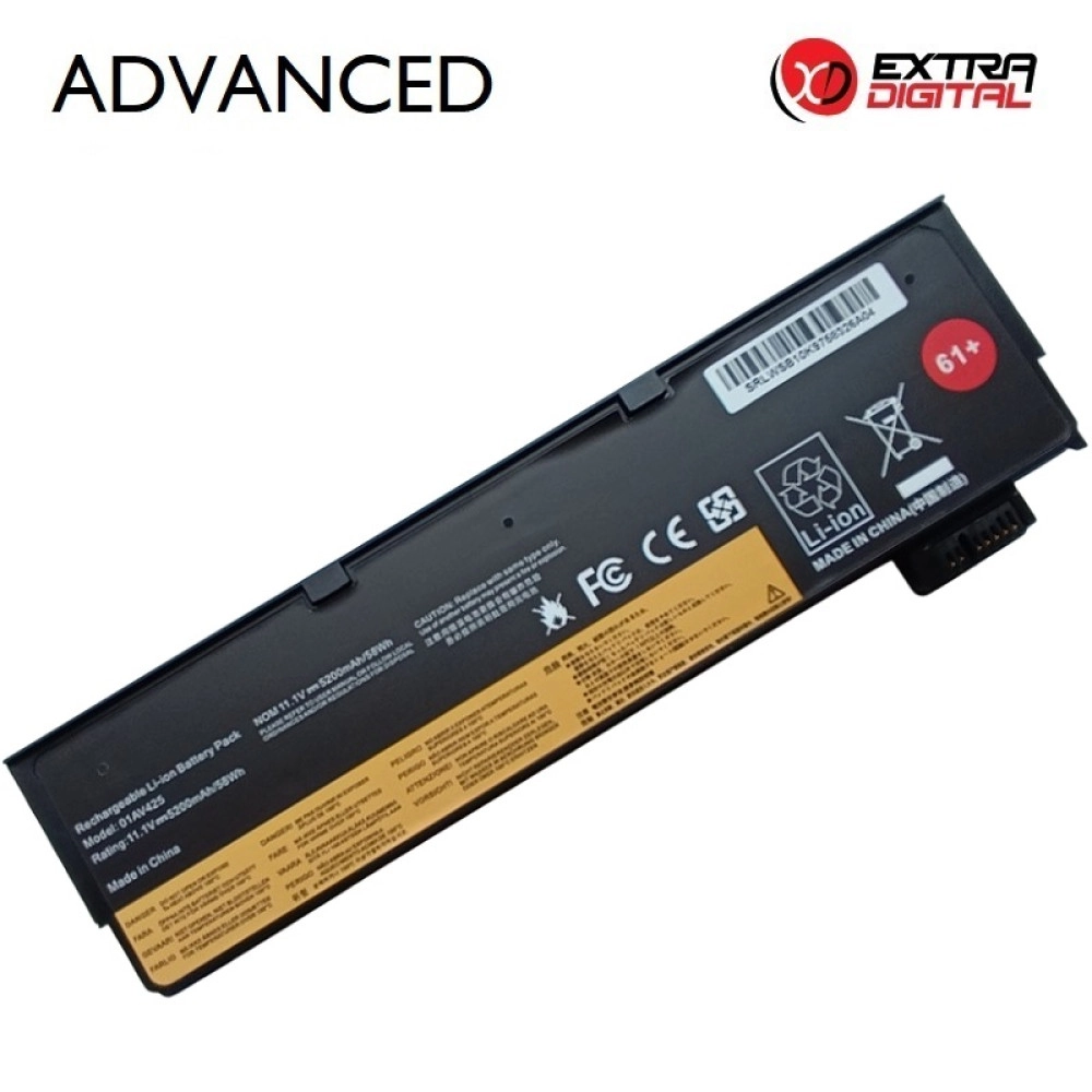 Notebook battery LENOVO SB10K97583 01AV425, 5200mAh, Extra Digital Advanced                         