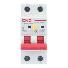 Residual Current Breaker with Over-Current, 2P, 25A, class C, 30mA, 6kA