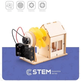 Wooden Assembly Kit Tank, STEM Educational Toy                                                      