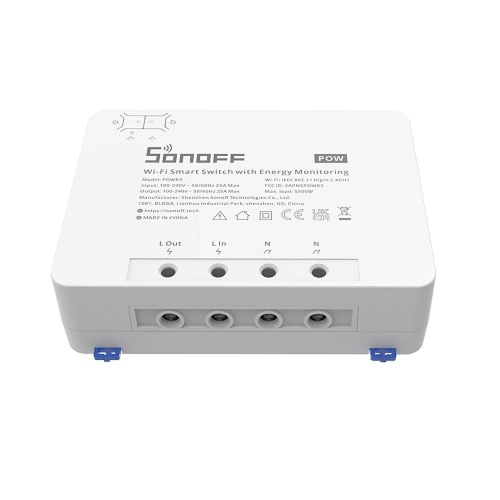 SONOFF PowR3 Smart 1-Channel Wi-Fi Switch with Electricity Metering