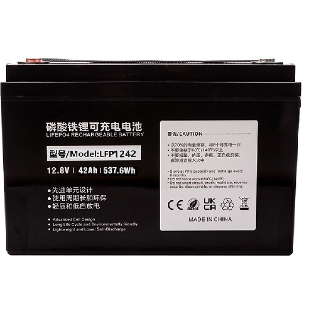 Battery Lithium Iron Phosphate LiFePO4 12.8V, 42Ah