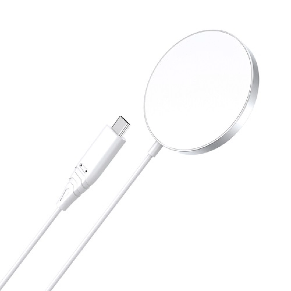 Magnetic Wireless Charger CHOETECH, 15W, iPhone 14, white